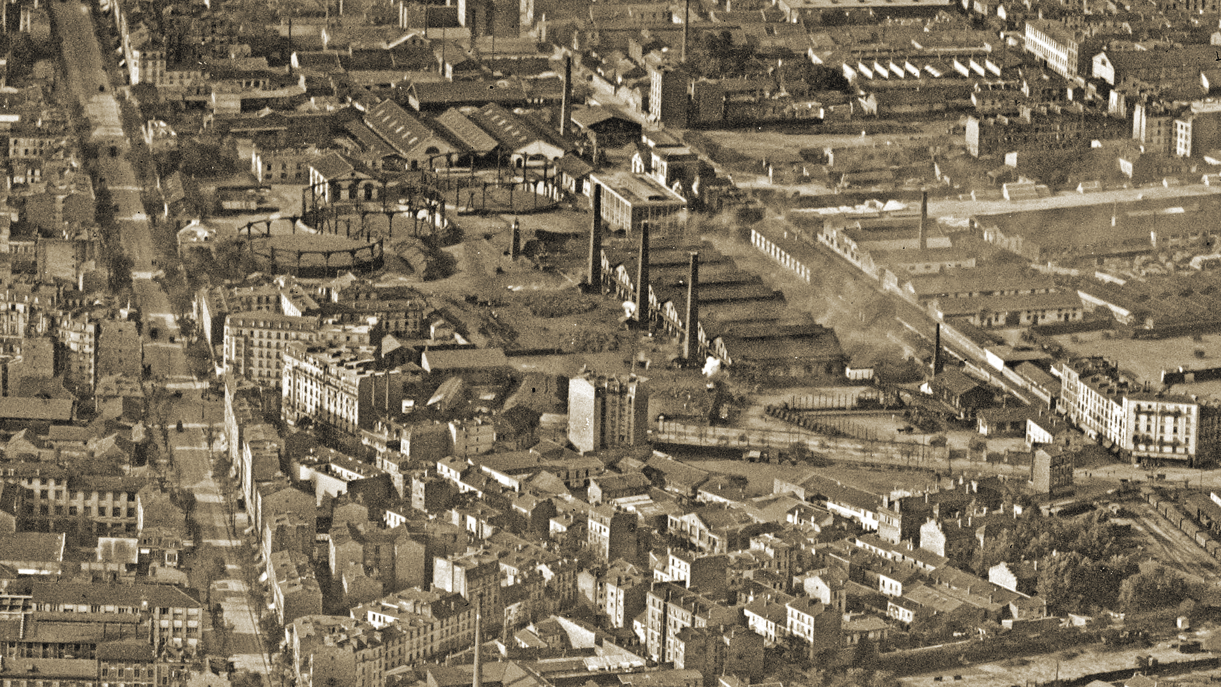 L'usine à gaz vue en 1919